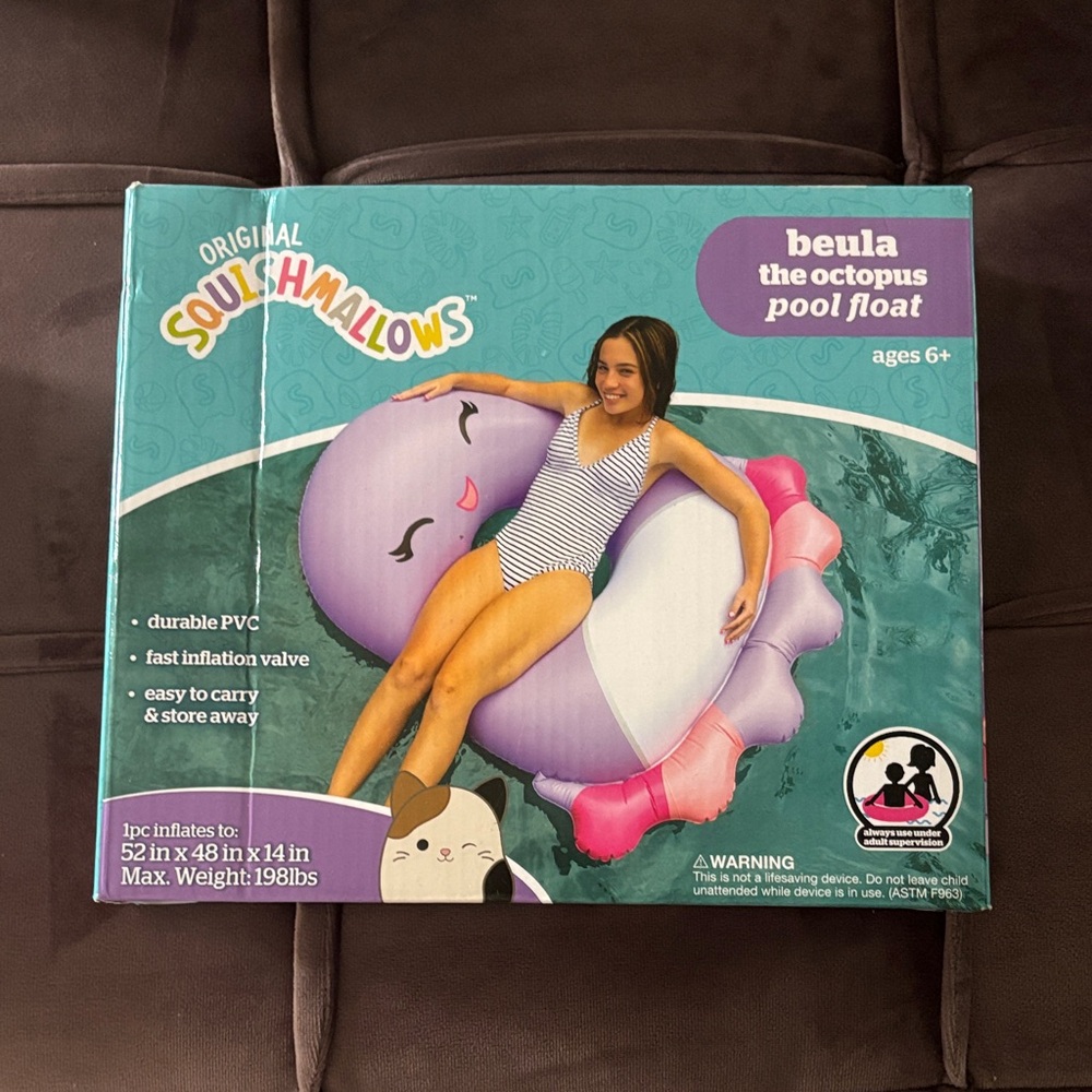 Squishmallows Beula Pool Float - Purple and Pink
